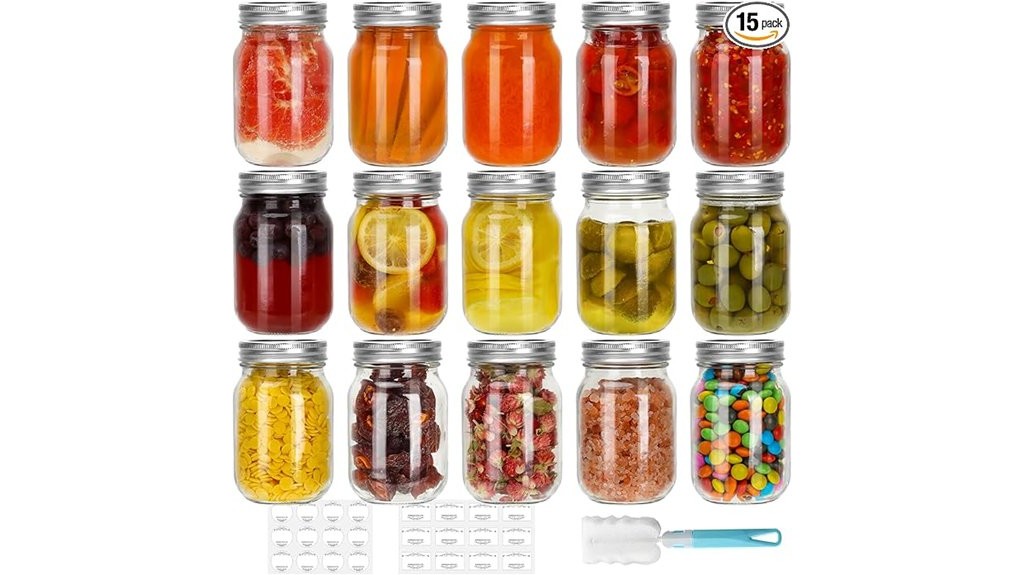 mason jars with lids