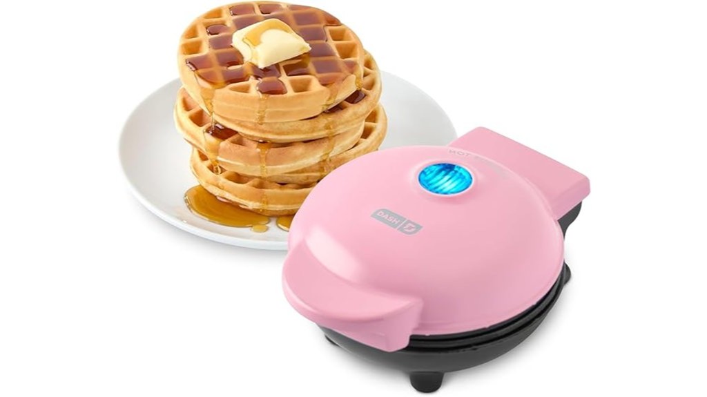 mini waffle maker pink