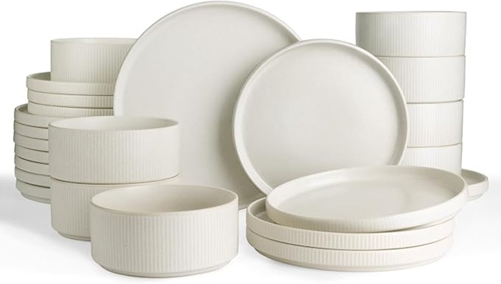 modern stoneware dinnerware set