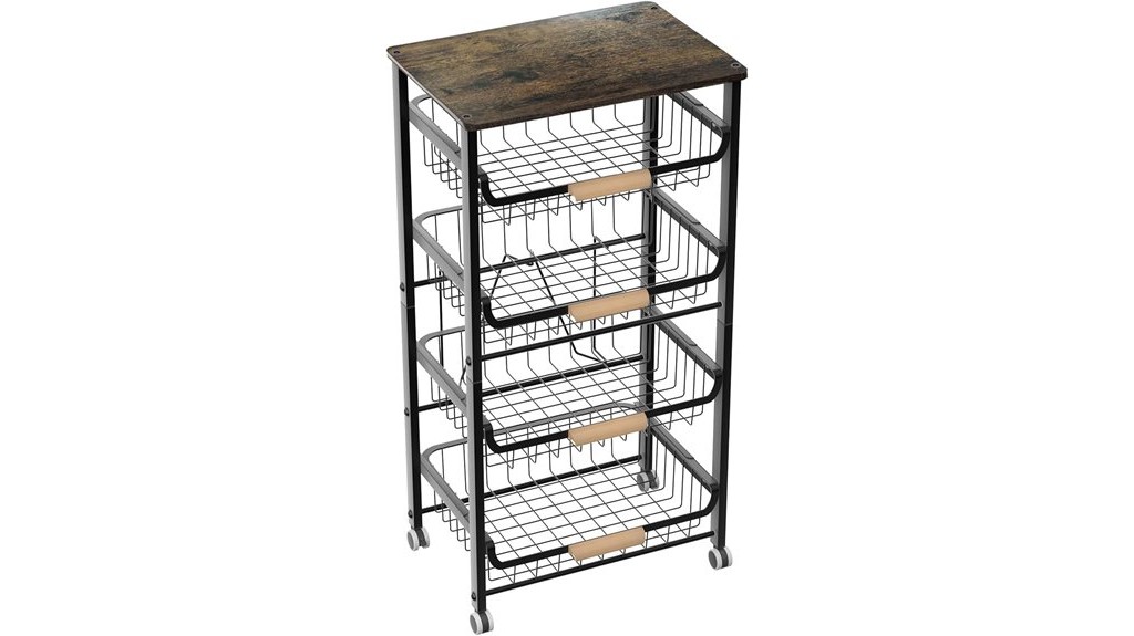 multi tiered fruit storage