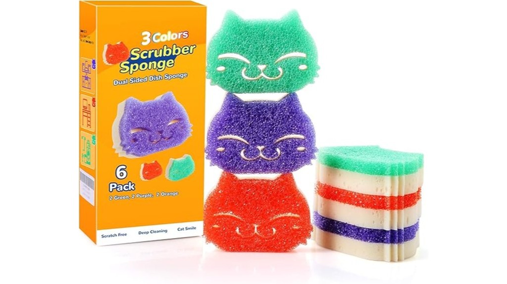 10 Best Sponges and Scrubbers for Kitchen Cleaning: Your Ultimate Guide to a Spotless Home 6 non scratch cleaning sponges pack