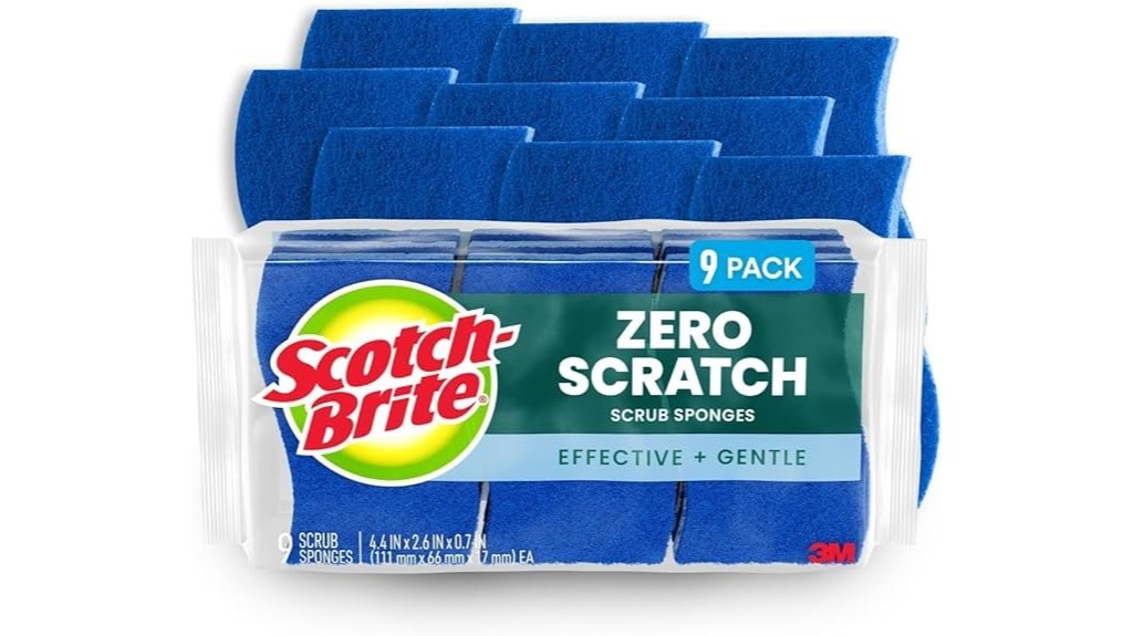 10 Best Sponges and Scrubbers for Kitchen Cleaning: Your Ultimate Guide to a Spotless Home 9 non scratch dishwashing sponges pack