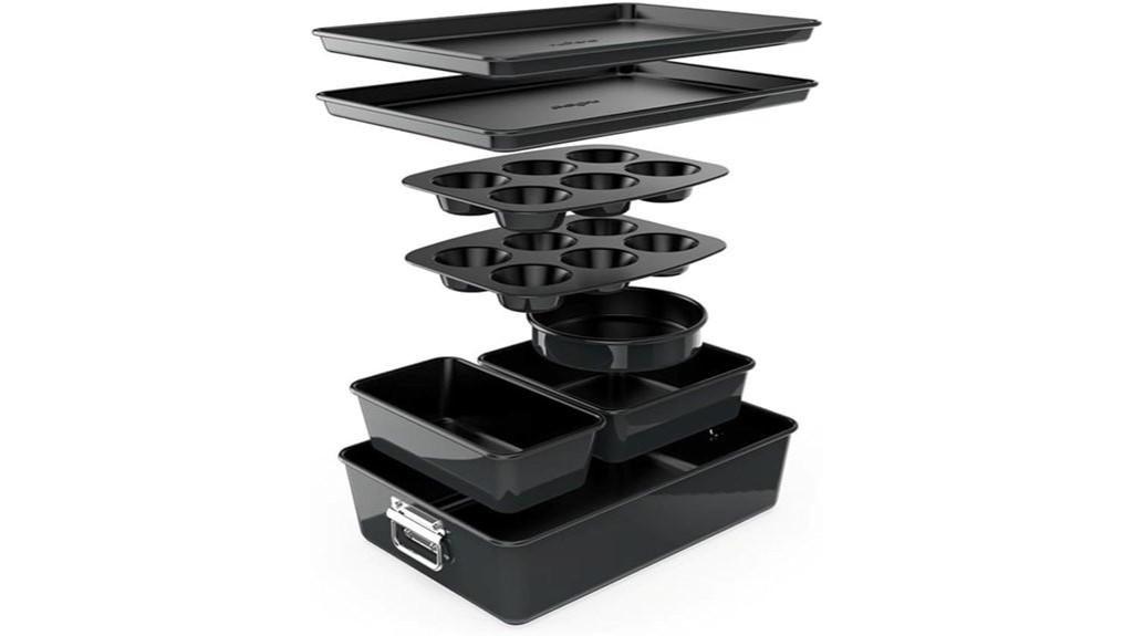 nonstick bakeware set stackable