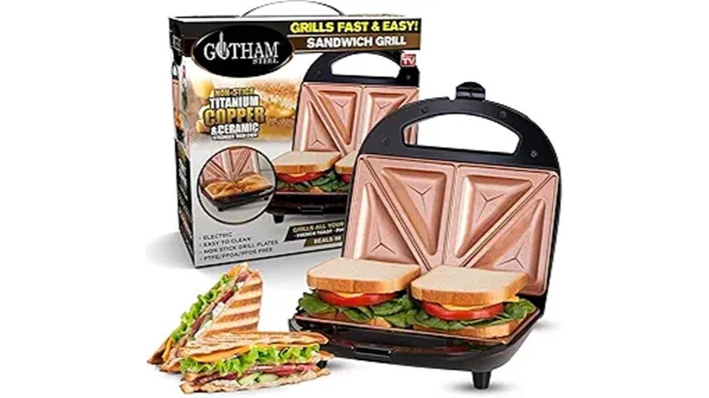 13 Best Sandwich Makers for Quick and Delicious Lunches You’ll Love 7 nonstick panini press maker
