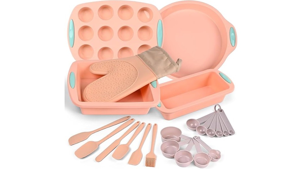 nonstick silicone muffin set
