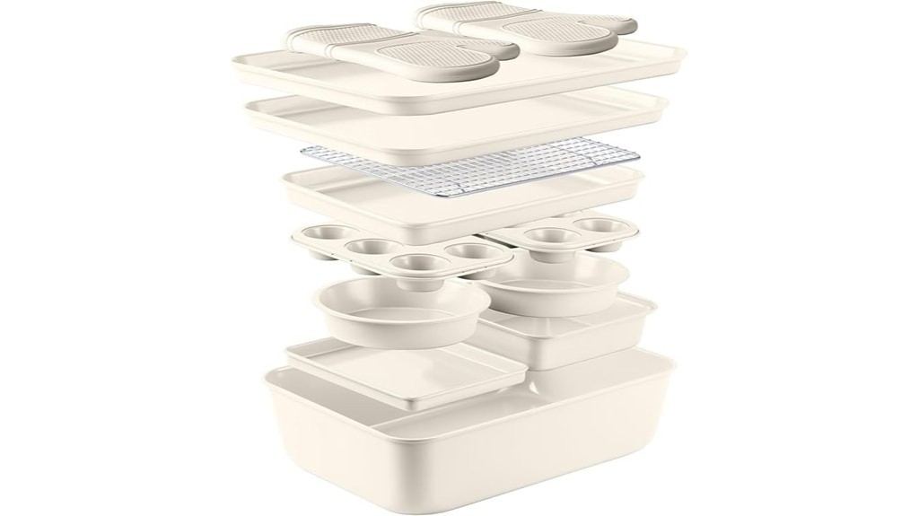 nonstick stackable bakeware set