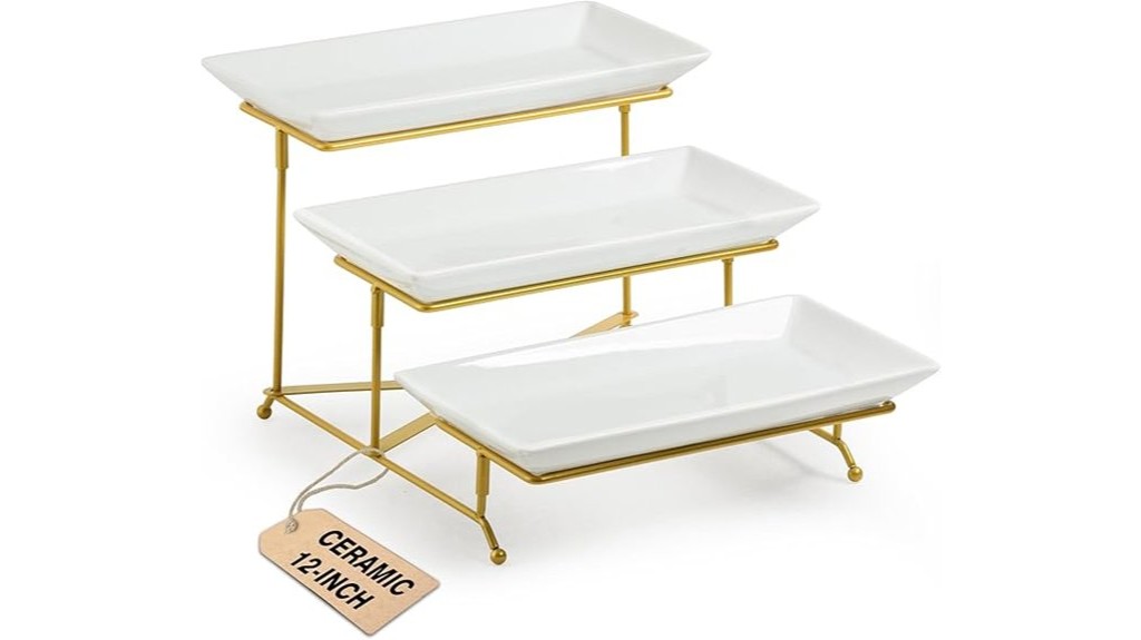 porcelain serving platter set