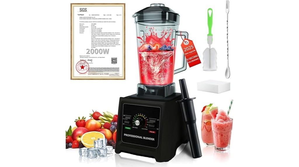 powerful 2000w smoothie blender