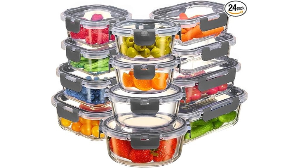 premium glass meal containers