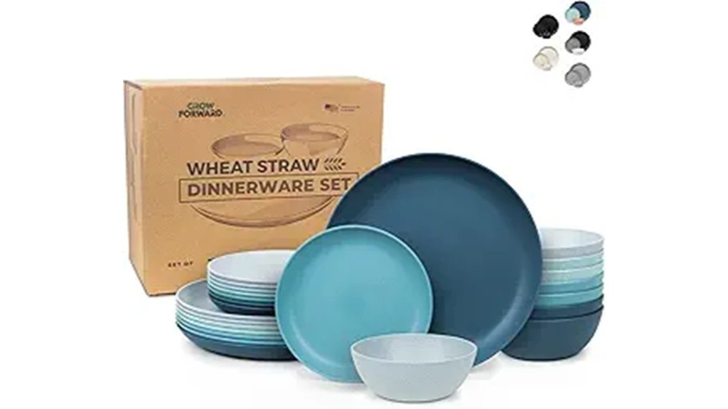 premium wheat straw dinnerware