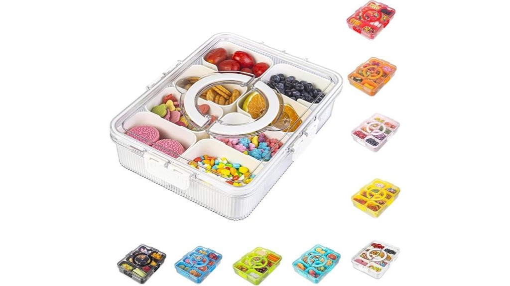 ribbed snack container with lid