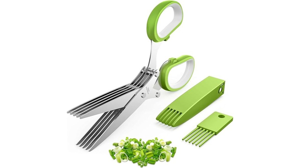 sharp stainless steel herb scissors