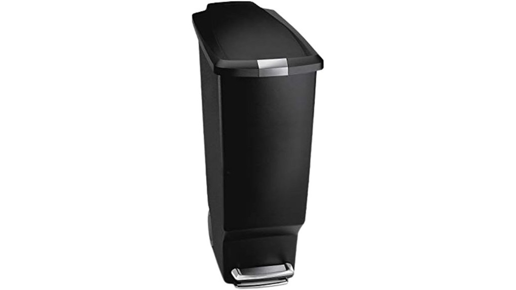 slim kitchen step trash can