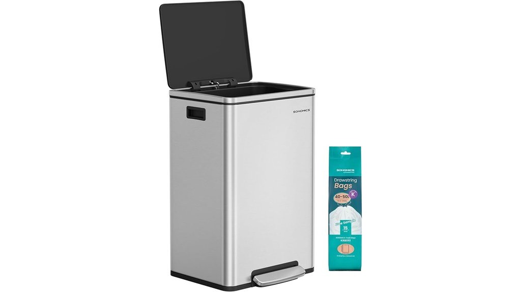 soft close lid trash can