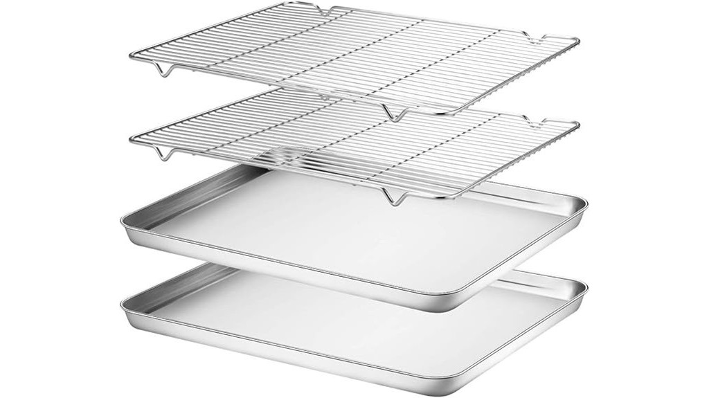 stainless steel baking set