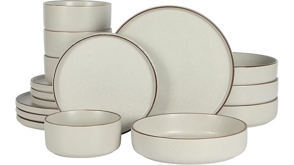stoneware dinnerware set