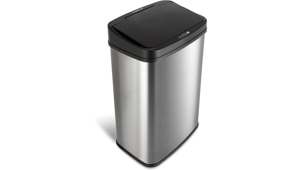 touchless infrared trash can