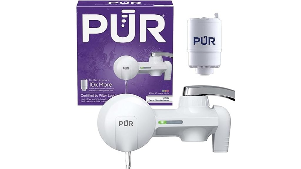 water filtration faucet mount