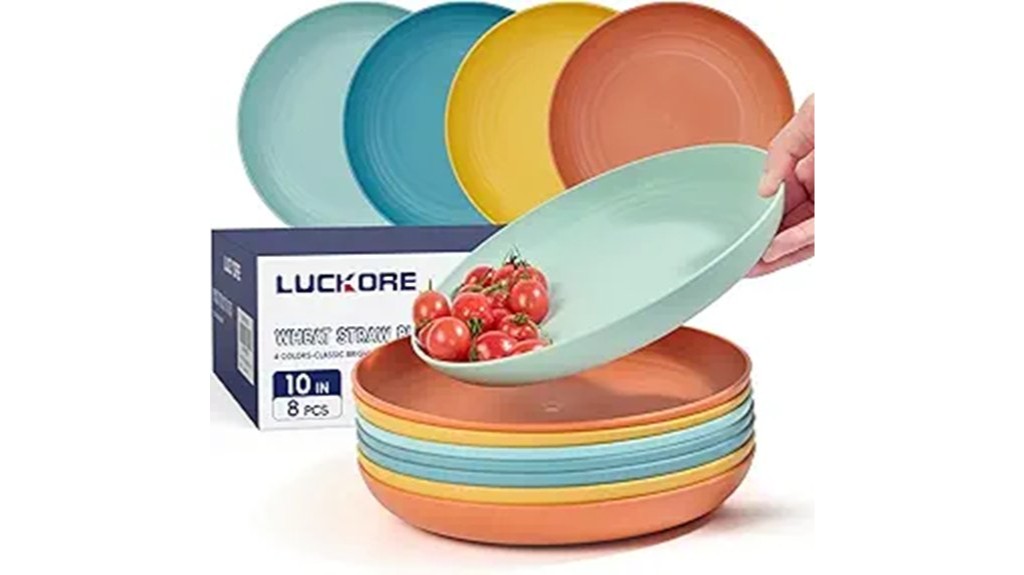 wheat straw dinner plate set