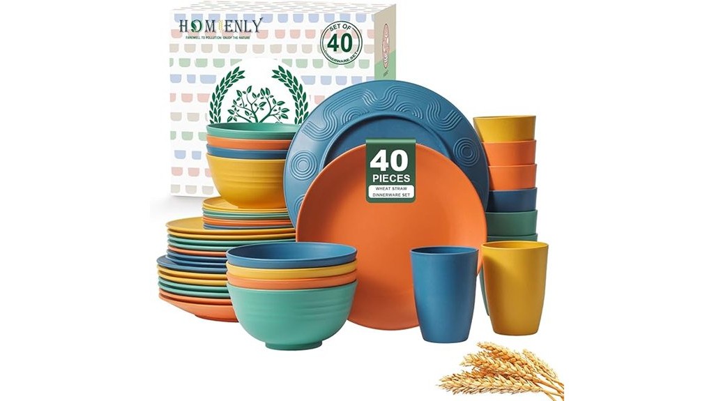 9 Best Affordable Tableware Sets for College Students That Won't Break the Bank 8 wheat straw dinnerware set