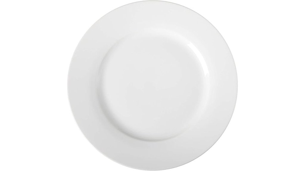 white dinner plate set