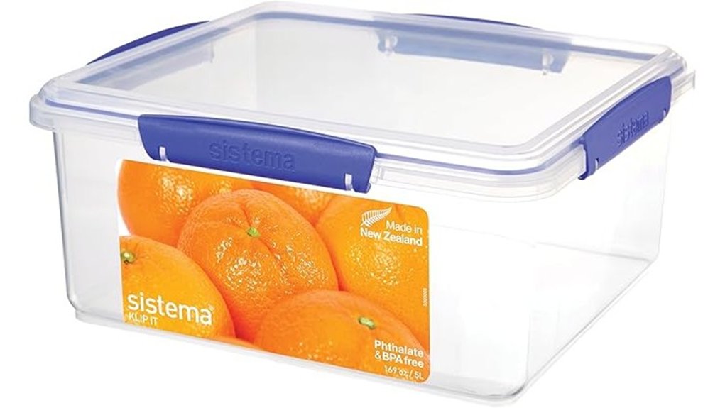 airtight food storage container