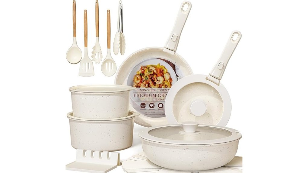 15 Best Essential Cookware for College Students on a Budget 6 ceramic non stick cookware set