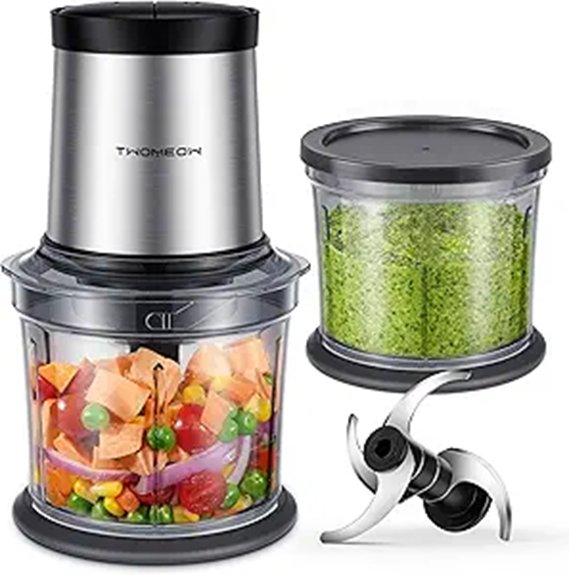 compact food processor set