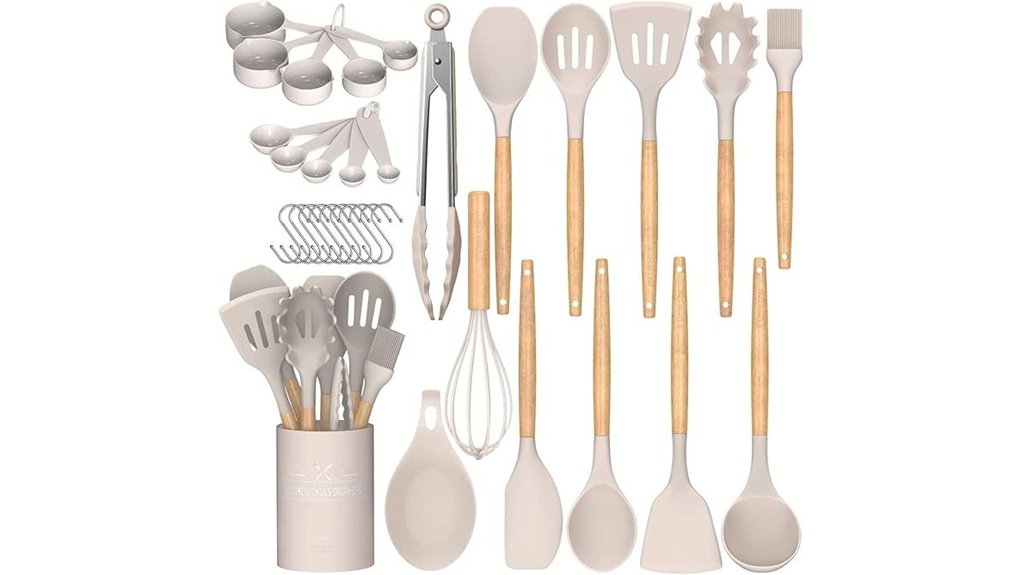 comprehensive silicone utensil set