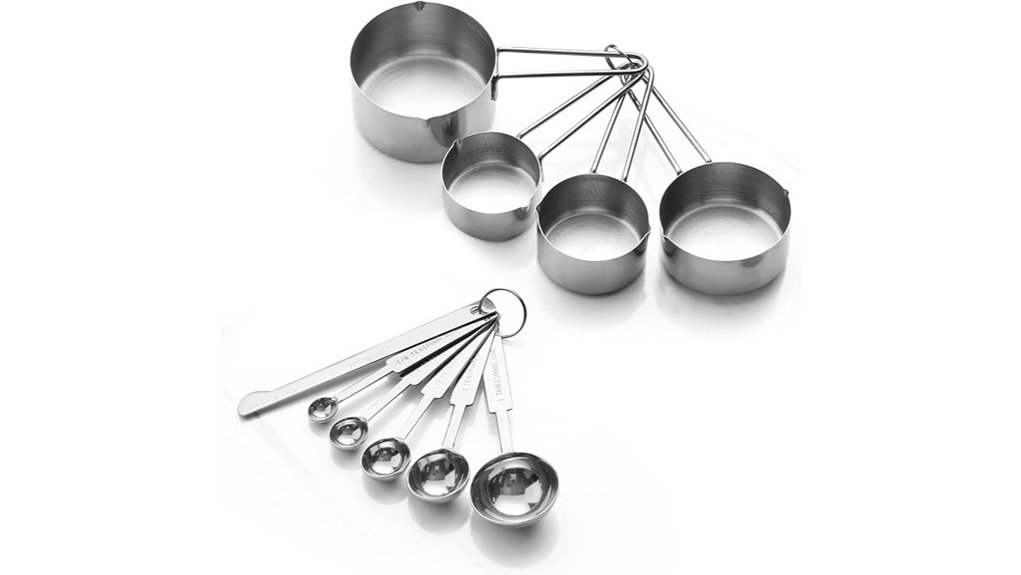 comprehensive stainless steel measuring set