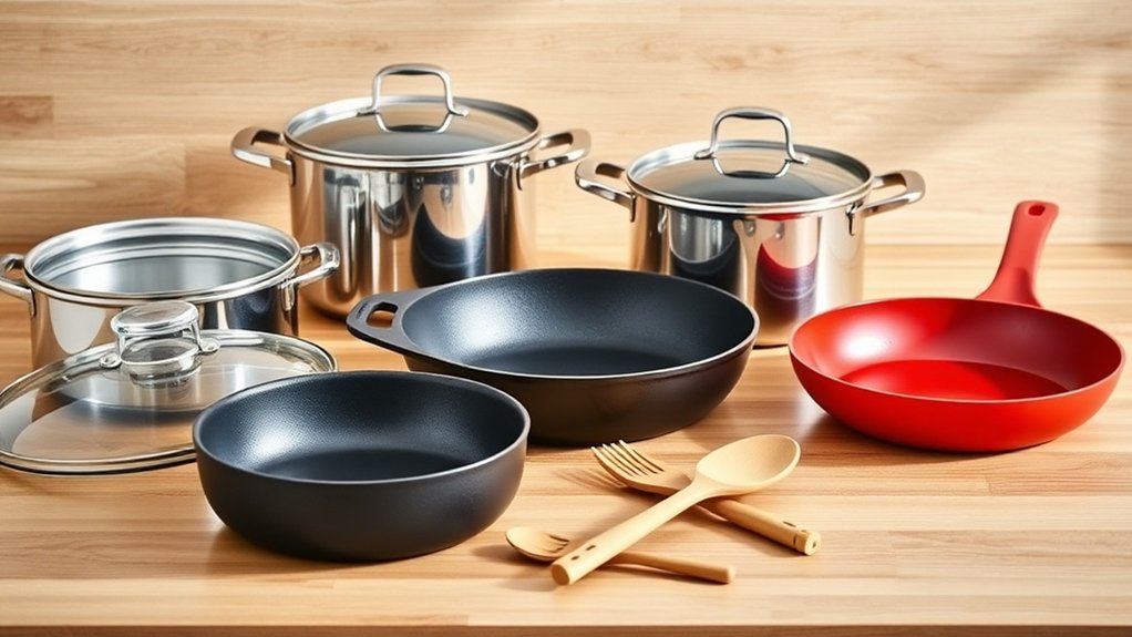 Essential Cookware Guide for Beginner Cooks 4 cookware materials pros and cons