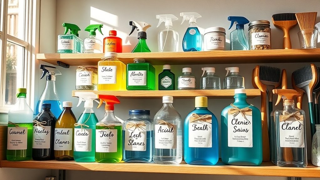 effective cleaning supply organization