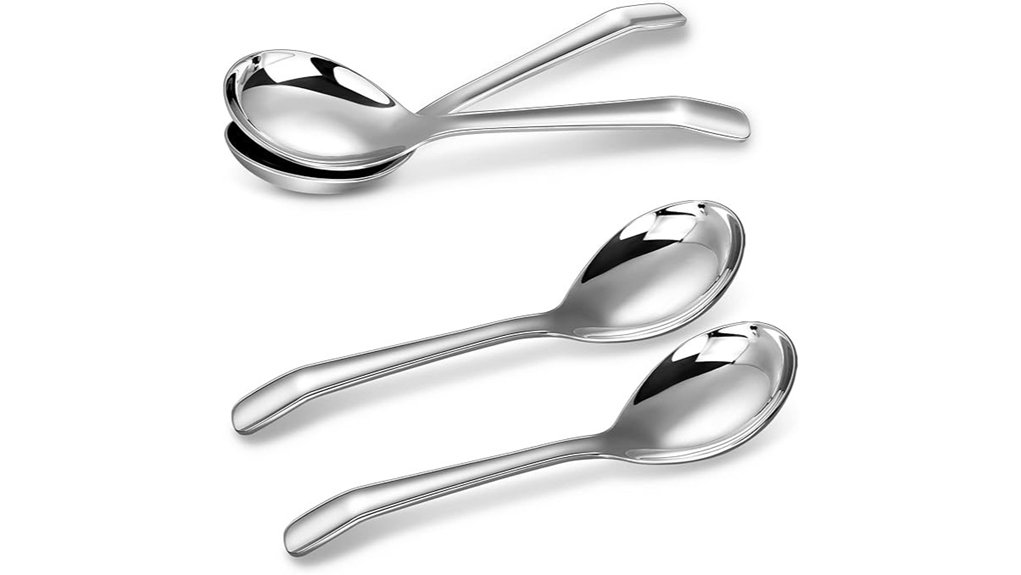 elegant soup spoon set