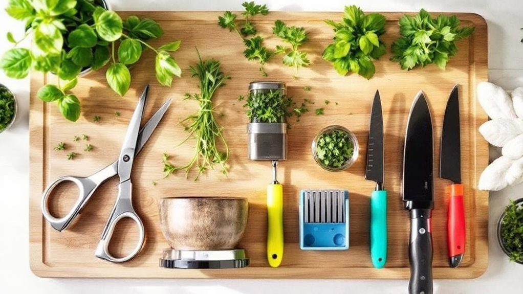essential herb chopping tools