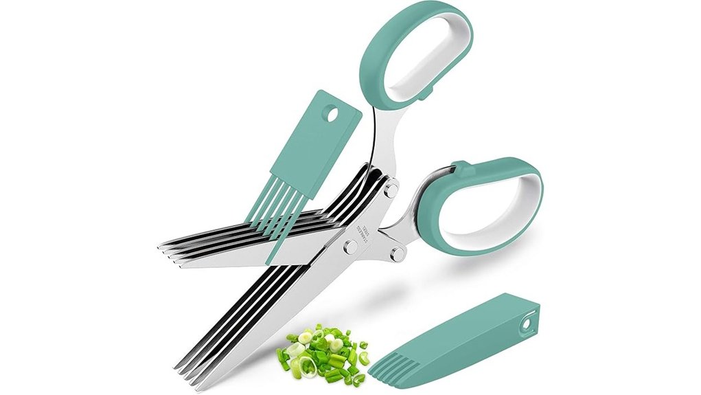 five blade herb scissors