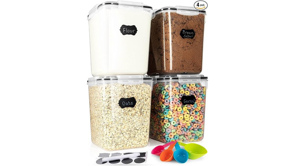 four pack storage containers