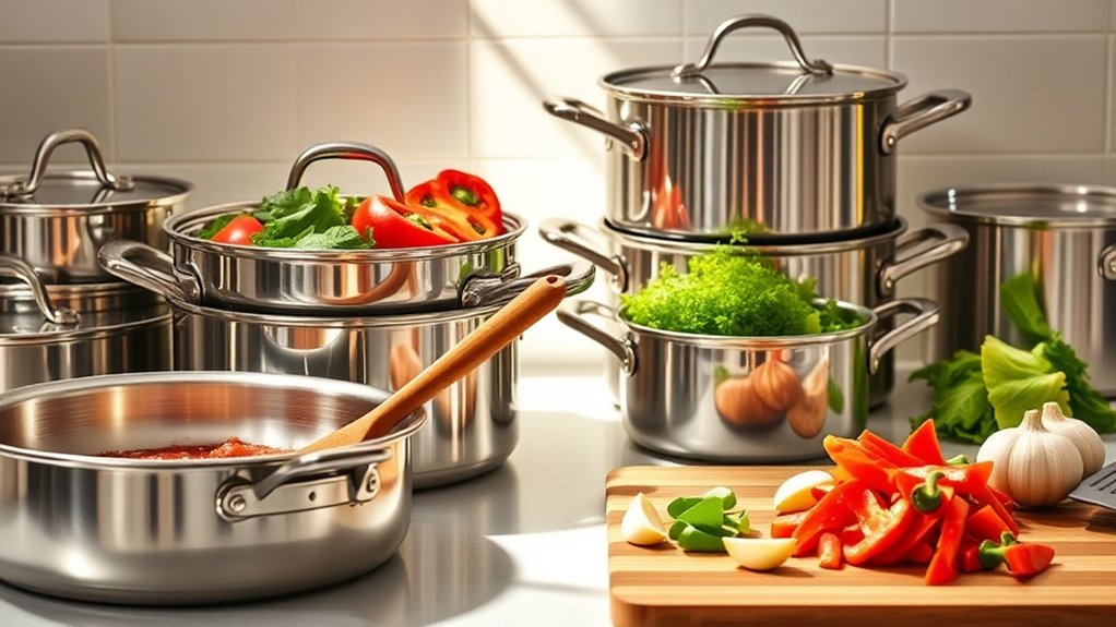 high quality stainless steel cookware