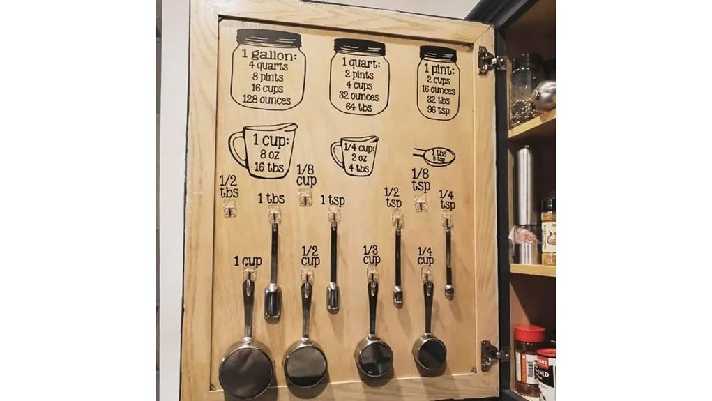 kitchen measurement conversion decals