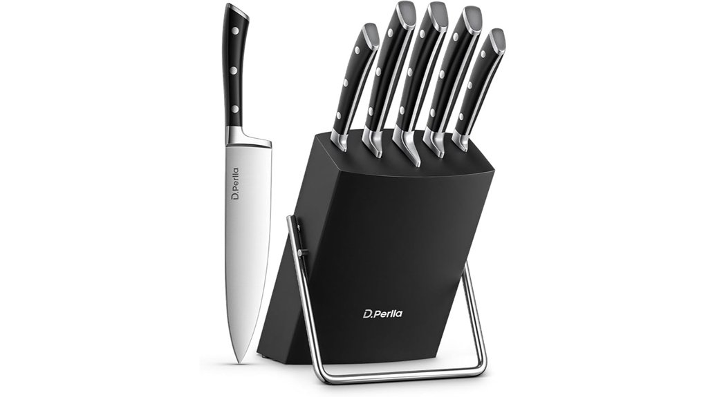 knife set with block