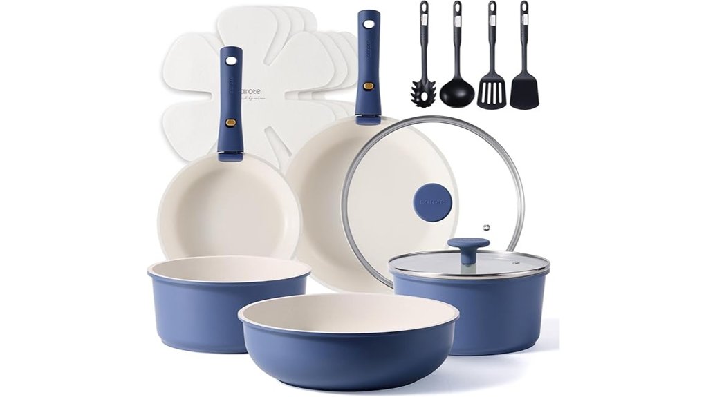 15 Best Essential Cookware for College Students on a Budget 5 nonstick cookware set 17pcs