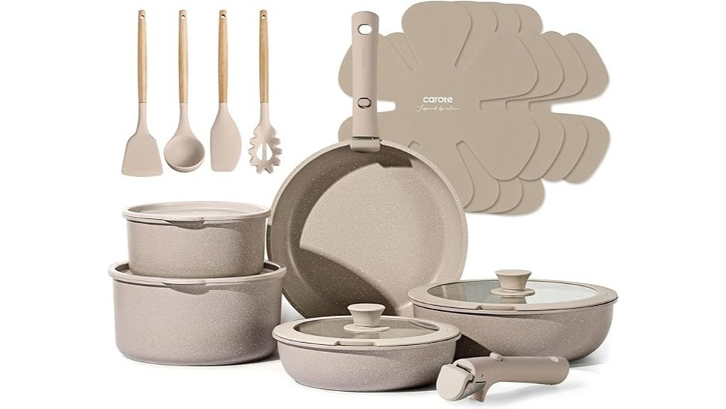 15 Best Essential Cookware for College Students on a Budget 4 nonstick cookware set detachable