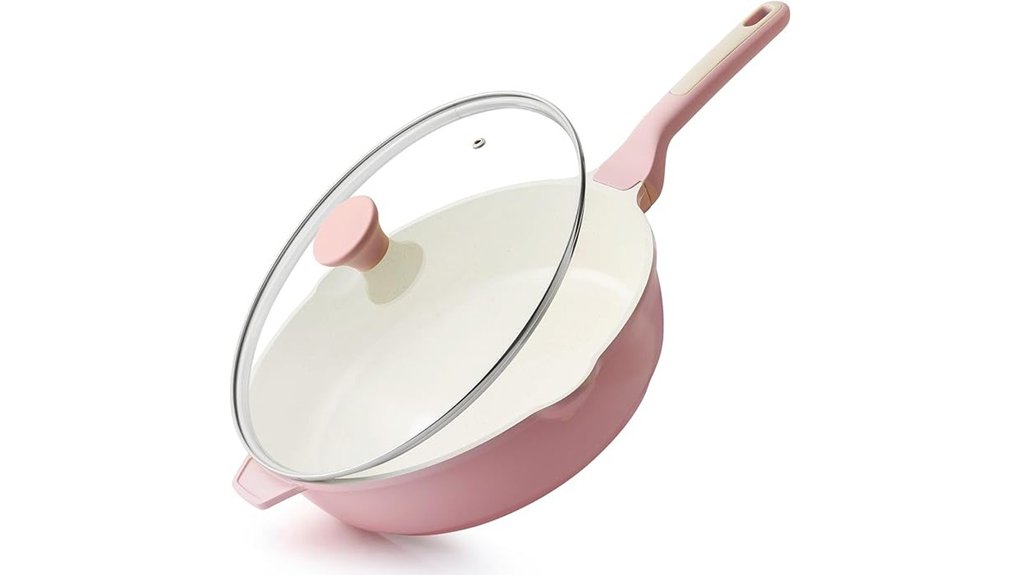 15 Best Cookware for Healthy Meal Prep 16 nonstick skillet with lid
