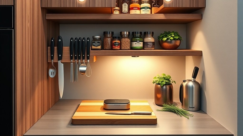 optimize small kitchen storage