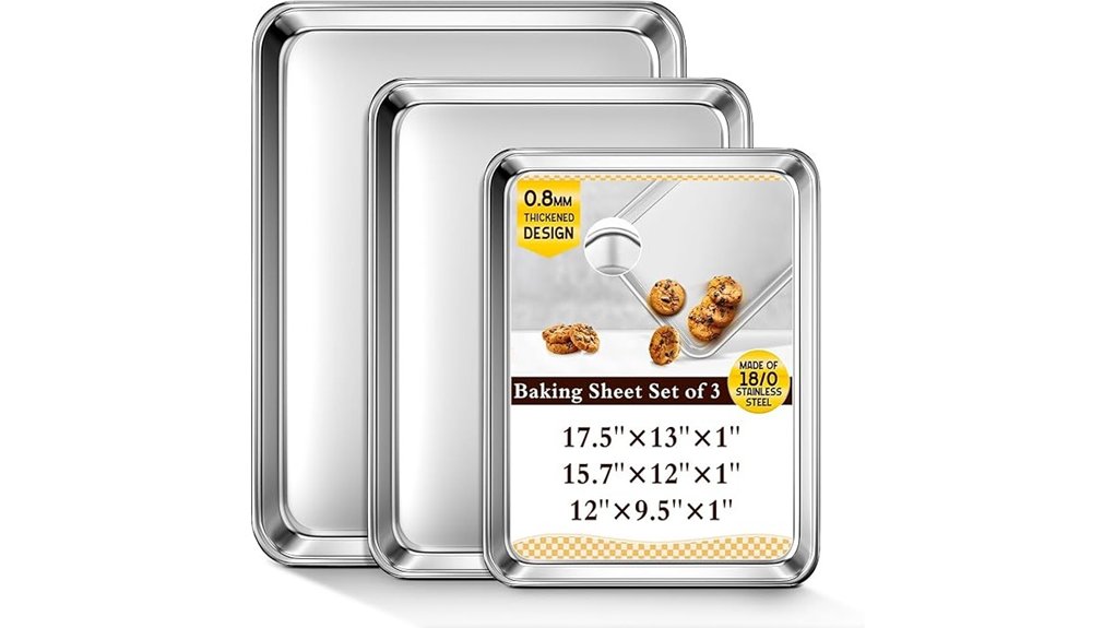 10 Best Baking Sheets for Cookies and Pastries 3 stainless steel baking sheets