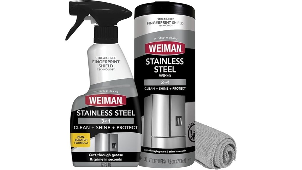 stainless steel cleaning kit