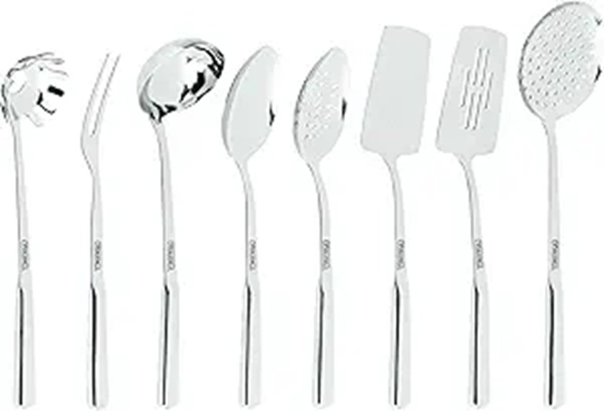 viking stainless steel utensils set